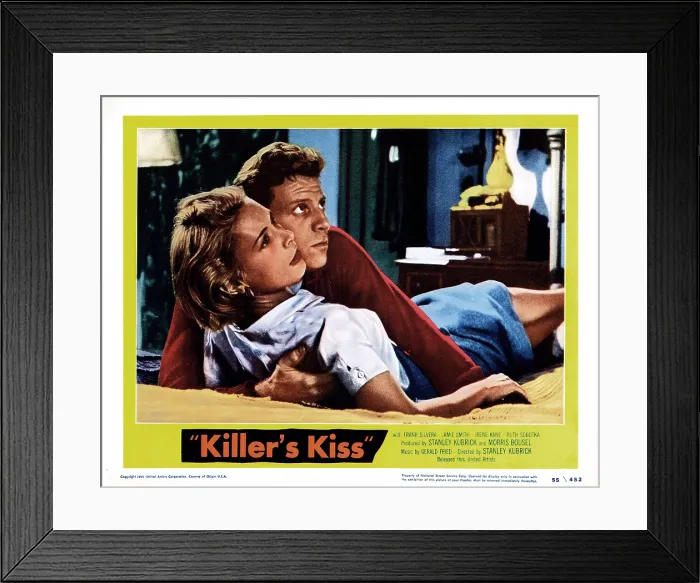 Framed Print : KILLER'S KISS, from left, Irene Kane, (aka Chris Chase), Jamie Smith, 1955