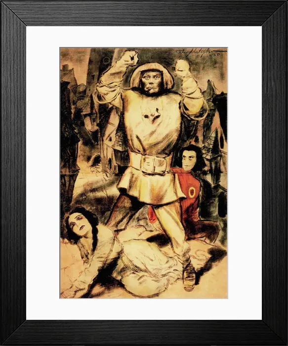 Framed Print : THE GOLEM, (aka DER GOLEM, WIE ER IN DIE WELT KAM), 1920