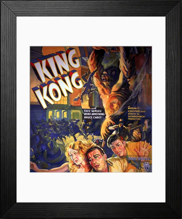 Framed Print : KING KONG, Fay Wray, Robert Armstrong, Bruce Cabot, 1933