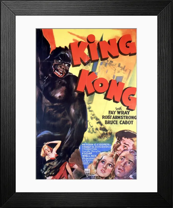 Framed Print : King Kong, poster art, 1933