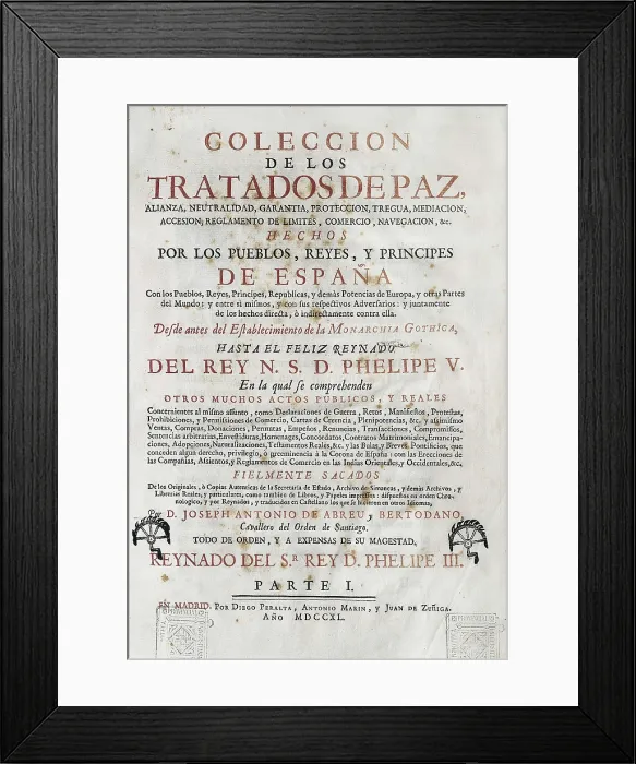 Framed Print : ABREU Y BERTODANO, Jos Antonio de (1717-1775)