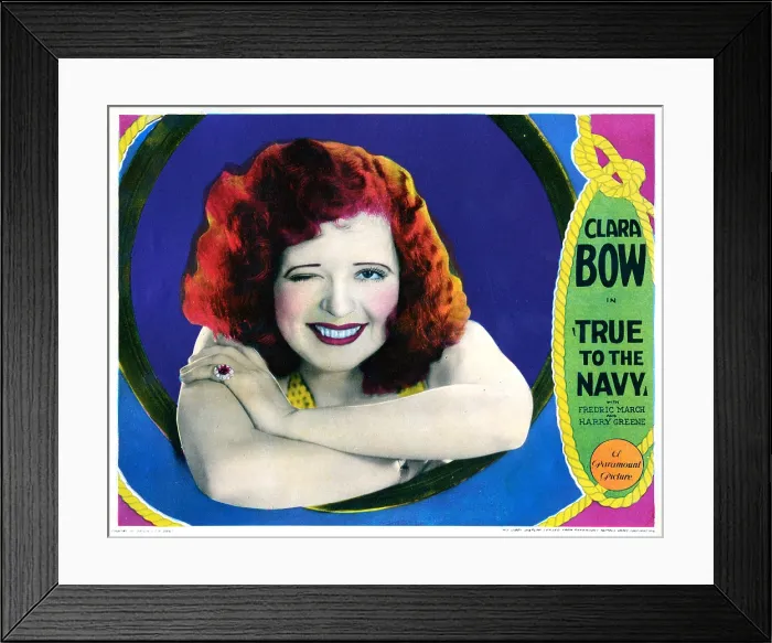 Framed Print : TRUE TO THE NAVY, Clara Bow, 1930