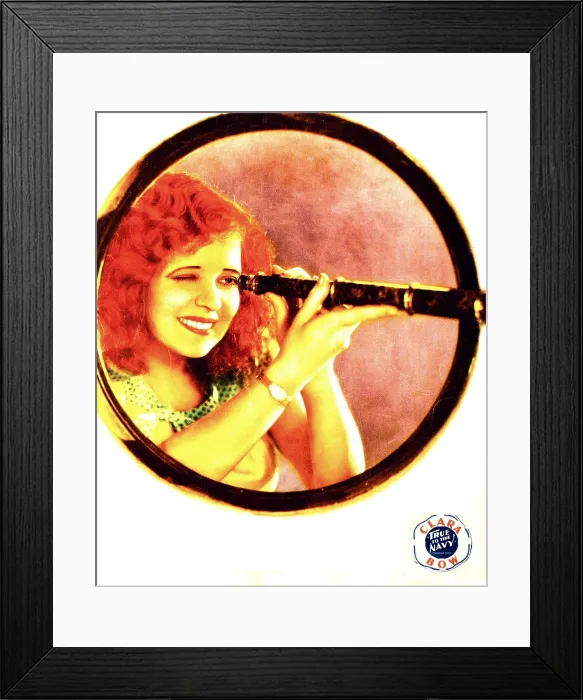 Framed Print : TRUE TO THE NAVY, Clara Bow on jumbo lobby card, 1930 Framed Print : TRUE TO THE NAVY, Clara Bow on jumbo lobby card, 1930