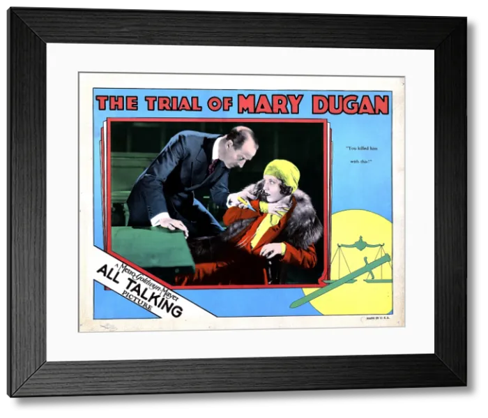 Framed Print : THE TRIAL OF MARY DUGAN, from left, H.B. Warner, Norma Shearer, 1929 Framed Print : THE TRIAL OF MARY DUGAN, from left, H.B. Warner, Norma Shearer, 1929