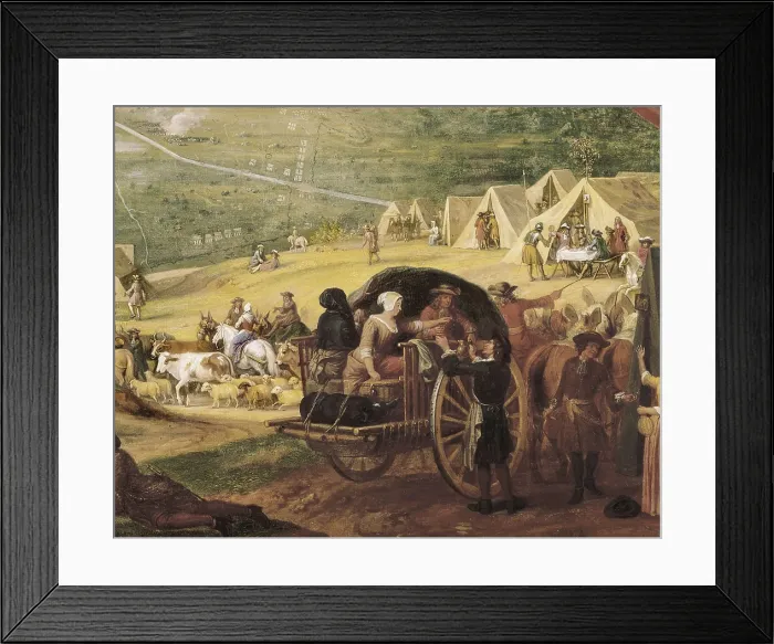 Framed Print : Battle of Dunkerque (1653) between France and Spain. Detail. Painting. FRANCE. Chantilly. Muse Cond (Cond Museum). AISA / Everett Collection**US SALES ONLY**