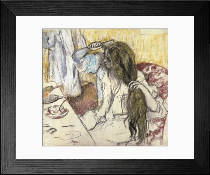 Framed Print : DEGAS, Edgar (1834-1917). Woman at her Toilet. 1889. Impressionism. Pastel. RUSSIA. Saint Petersburg. State Hermitage Museum. AISA / Everett Collection**US SALES ONLY** Framed Print : DEGAS, Edgar (1834-1917). Woman at her Toilet. 1889. Impressionism. Pastel. RUSSIA. Saint Petersburg. State Hermitage Museum. AISA / Everett Collection**US SALES ONLY**