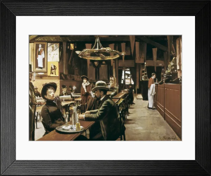 Framed Print : RUSIOL i PRATS, Sainttiago (1861-1931). Caf at Montmartre. 1890. Modernism. Oil on canvas. SPAIN. Monistrol de Montserrat. Museum of Montserrat Framed Print : RUSIOL i PRATS, Sainttiago (1861-1931). Caf at Montmartre. 1890. Modernism. Oil on canvas. SPAIN. Monistrol de Montserrat. Museum of Montserrat