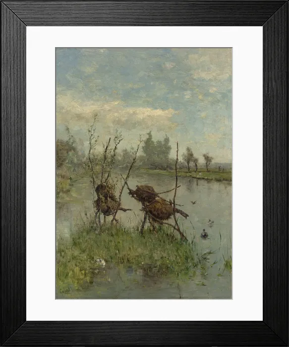 Framed Print : Ducks Nests, by Paul Joseph Constantin Gabriel, c. 1890-1900, Dutch painting, oil on canvas Framed Print : Ducks Nests, by Paul Joseph Constantin Gabriel, c. 1890-1900, Dutch painting, oil on canvas