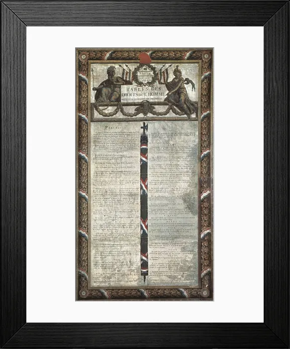 Framed Print : French Revolution. Declaration of the Rights of Man and of the Citizen (August 1789). FRANCE. Paris. Muse Carnavalet (Carnavalet Museum). AISA / Everett Collection**US SALES ONLY** Framed Print : French Revolution. Declaration of the Rights of Man and of the Citizen (August 1789). FRANCE. Paris. Muse Carnavalet (Carnavalet Museum). AISA / Everett Collection**US SALES ONLY**