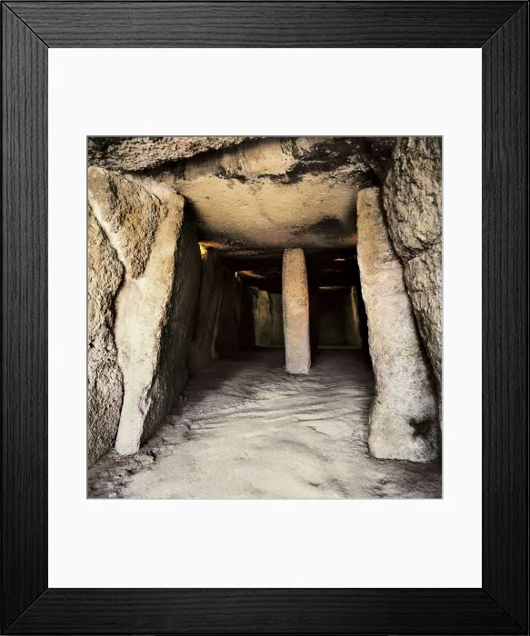 Framed Print : SPAIN. Antequera. Menga Caves. Corridor entrance. Neolithic art. Architecture. AISA / Everett Collection**US SALES ONLY**