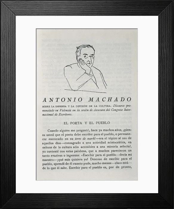 Framed Print : AISA / Everett Collection GAYA, Ramn (1910); MACHADO, Antonio (1875-1939)