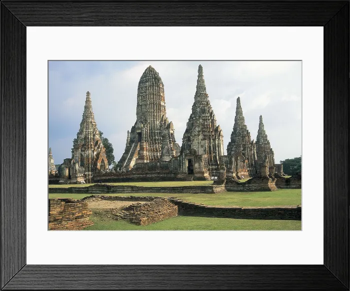 Framed Print : THAILAND. CENTRAL. PHRA NAKHON. Ayutthaya. Wat Chai Wattanaram (1630). AISA / Everett Collection**US SALES ONLY**