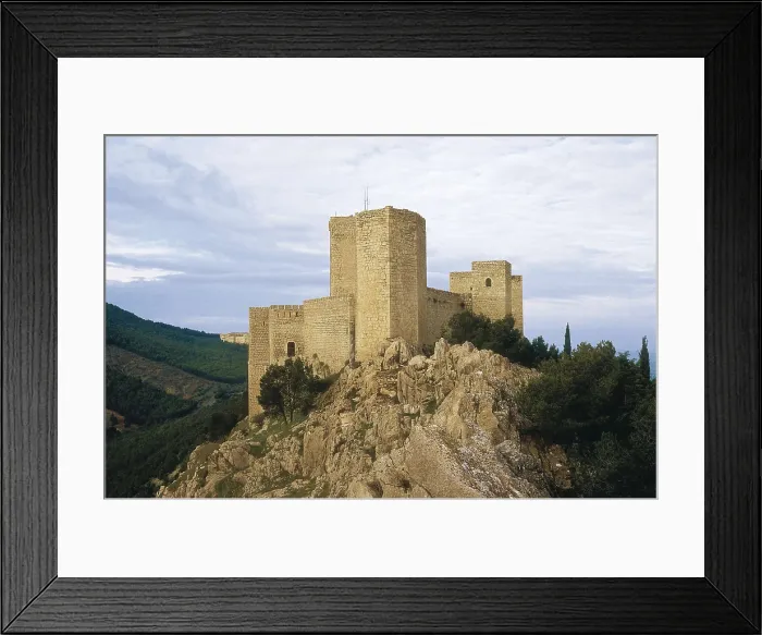 Framed Print : SPAIN. ANDALUSIA. JAEN. Jaen. Santa Catalina Castle (13th-17th c.), built by Fernando III. AISA / Everett Collection**US SALES ONLY**