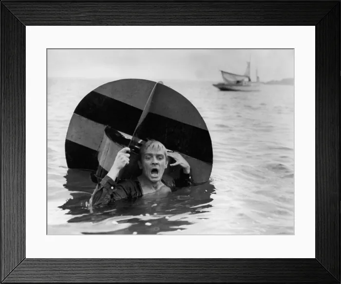 Framed Print : KNIFE IN THE WATER, (aka NOZ W WODZIE), Leon Niemczyk, 1962