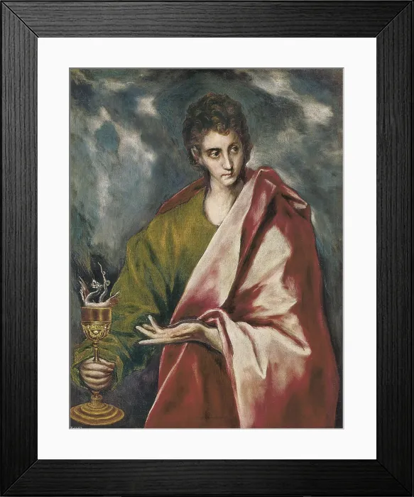 Framed Print : Greco, Domnikos Theotokpoulos, called El (1541-1614). St. 1595 - 1604. Mannerism art. Oil on canvas. SPAIN. Madrid. Prado Museum. AISA / Everett Collection**US SALES ONLY**