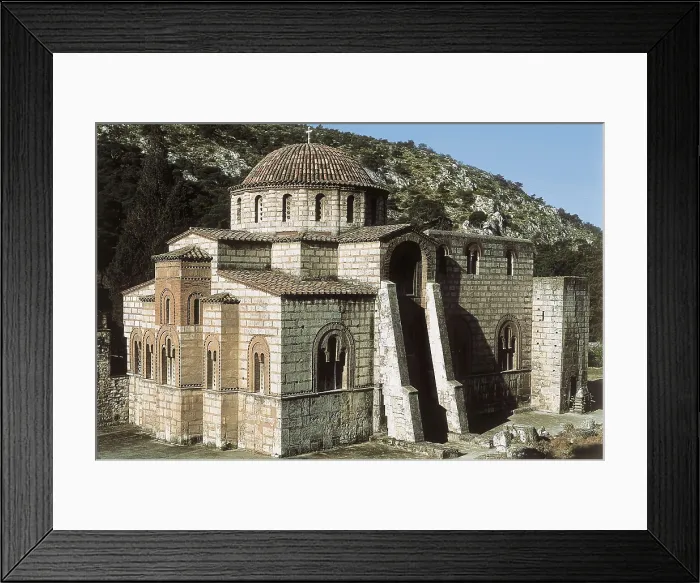 Framed Print : Dapni Monastery. GREECE. Daphni. Dapni Monastery. Middle Byzantine art. Architecture. AISA / Everett Collection**US SALES ONLY** Framed Print : Dapni Monastery. GREECE. Daphni. Dapni Monastery. Middle Byzantine art. Architecture. AISA / Everett Collection**US SALES ONLY**