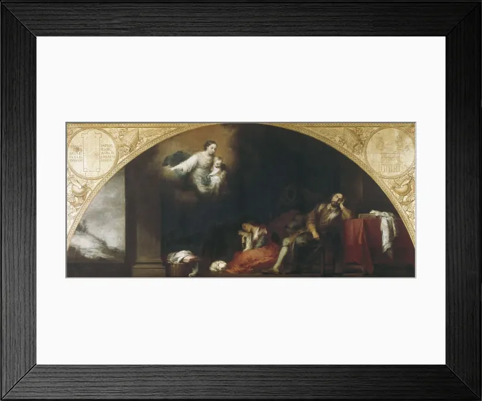 Framed Print : AISA / Everett Collection MURILLO, Bartolom Esteban (1617-1682). The Foundation of Santa Maria Maggiore: The Dream of the Patrician Juan. 1660s. Depressed arch