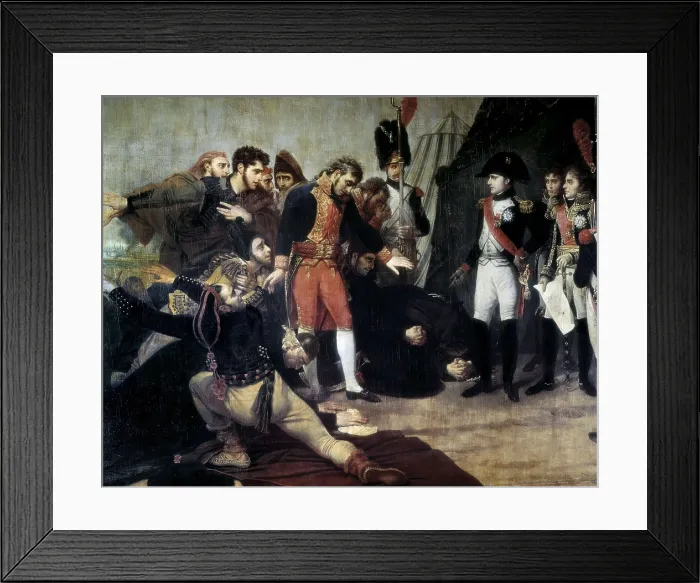 Framed Print : GROS, Antoine Jean, Baron (1771-1835). Capitulation of Madrid. 4th December 1808. 1810. Detail. Peninsular War. Oil on canvas. FRANCE. Versailles. National Museum of Versailles