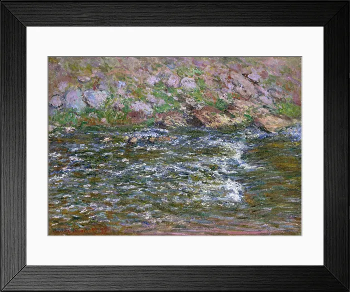 Framed Print : Rapids on the Petite Creuse at Fresselines, by Claude Monet, 1889, French impressionist oil painting Framed Print : Rapids on the Petite Creuse at Fresselines, by Claude Monet, 1889, French impressionist oil painting