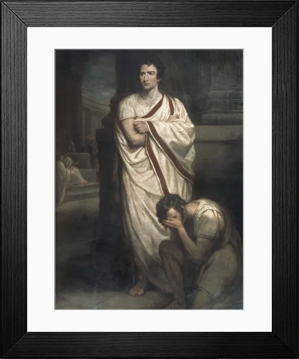 Framed Print : Scene from the tragedy 'Julius Caesar' by William Shakespeare depicting the character Marcus Brutus. Oil on canvas. AISA / Everett Collection**US SALES ONLY**