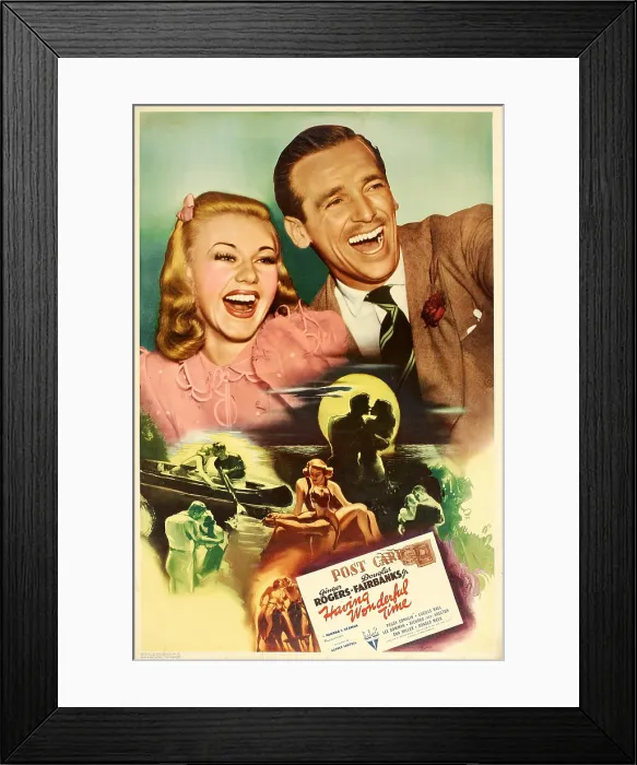 Framed Print : HAVING WONDERFUL TIME, top from left: Ginger Rogers, Douglas Fairbanks, Jr. 1938