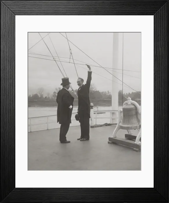 Framed Print : President Theodore Roosevelt and Forest Service Chief, Gifford Pinchot, on SS Mississippi. Oct. 1-6, 1907