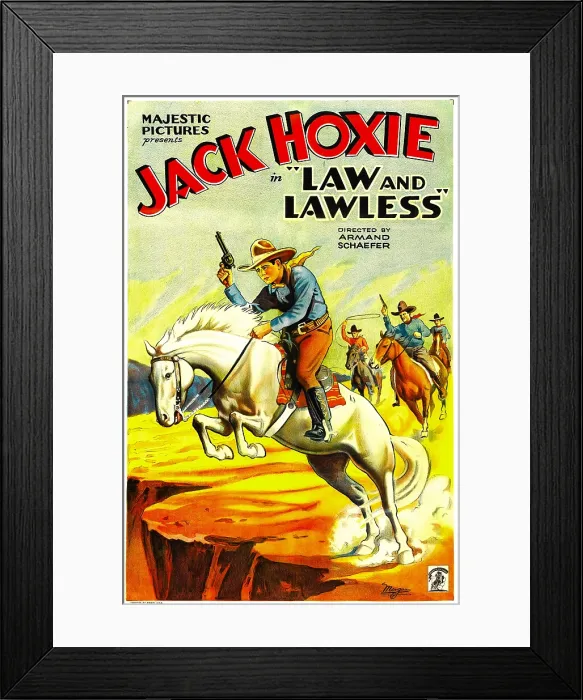 Framed Print : LAW AND LAWLESS, Jack Hoxie, 1932 Framed Print : LAW AND LAWLESS, Jack Hoxie, 1932