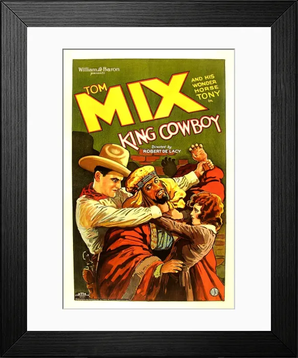 Framed Print : KING COWBOY, left: Tom Mix, right: Sally Blane, 1928 Framed Print : KING COWBOY, left: Tom Mix, right: Sally Blane, 1928