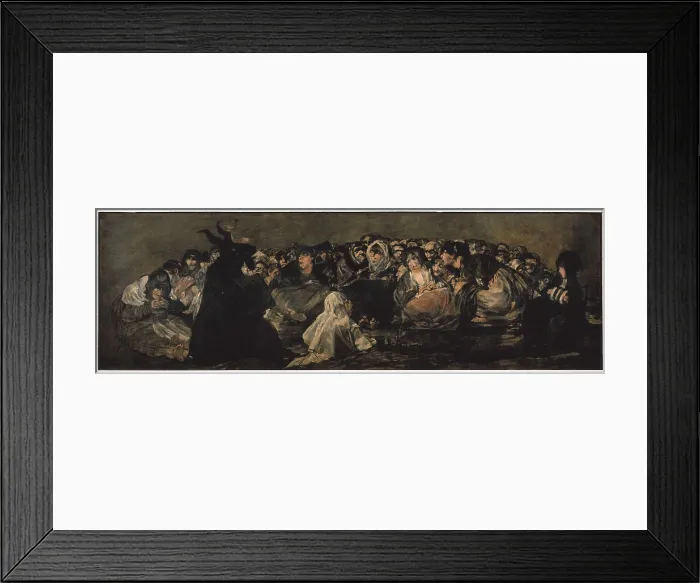 Framed Print : GOYA Y LUCIENTES, Francisco de (1746-1828). The Witches Sabbath (Sabbatical scene). 1797. Mural painting mounted on canvas Framed Print : GOYA Y LUCIENTES, Francisco de (1746-1828). The Witches Sabbath (Sabbatical scene). 1797. Mural painting mounted on canvas