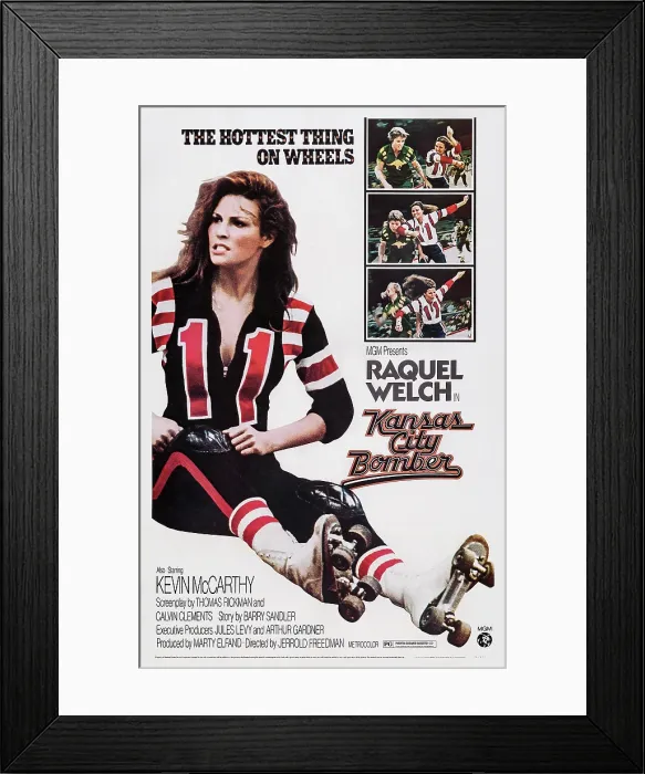 Framed Print : KANSAS CITY BOMBER, US poster art, Raquel Welch, 1972 Framed Print : KANSAS CITY BOMBER, US poster art, Raquel Welch, 1972