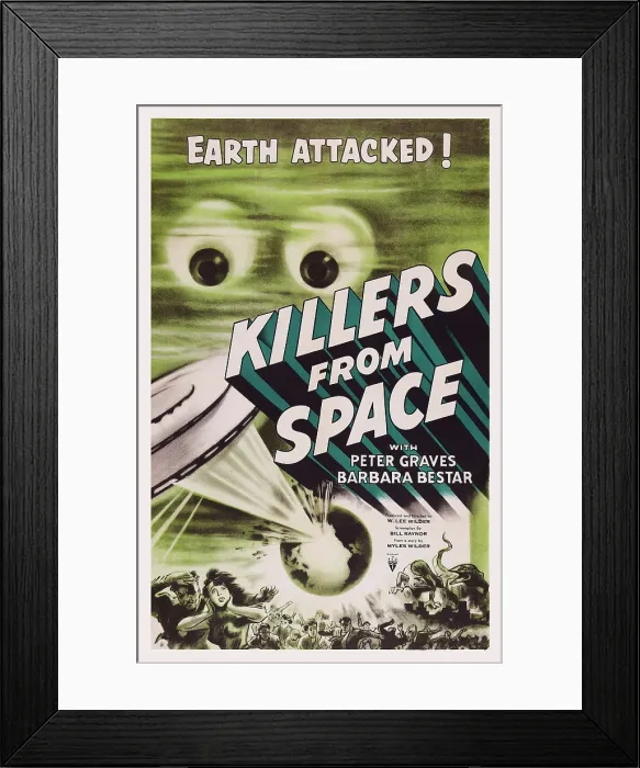 Framed Print : KILLERS FROM SPACE, poster art, 1954 Framed Print : KILLERS FROM SPACE, poster art, 1954