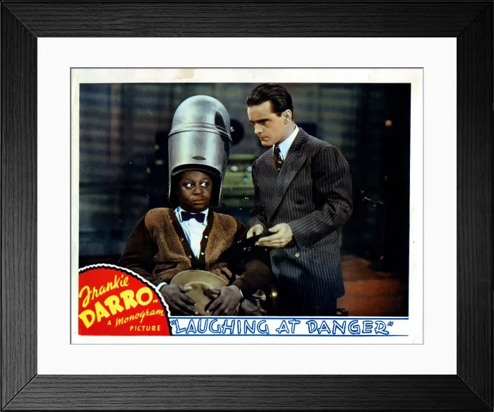 Framed Print : LAUGHING AT DANGER, from left, Mantan Moreland, Frankie Darro, 1940