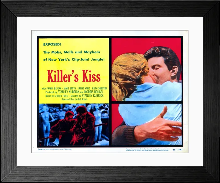 Framed Print : KILLER'S KISS, from left, Irene Kane, (aka Chris Chase), Jamie Smith, 1955