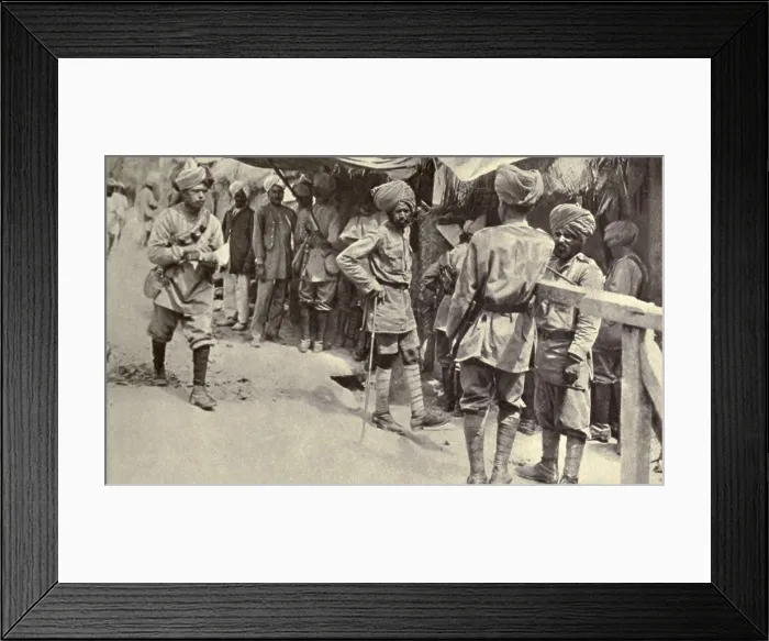Framed Print : World War 1 in the Middle East. Indian British Empire troops in Mesopotamia in 1916 Framed Print : World War 1 in the Middle East. Indian British Empire troops in Mesopotamia in 1916