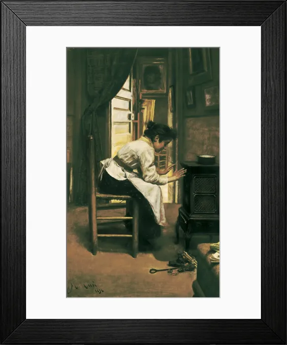 Framed Print : CUSI, Manuel (1859-1922). Woman in front of a stove. 1896. Oil on canvas. SPAIN. Vilanova i la Geltr. Vctor Balaguer Museum-Library. AISA / Everett Collection**US SALES ONLY** Framed Print : CUSI, Manuel (1859-1922). Woman in front of a stove. 1896. Oil on canvas. SPAIN. Vilanova i la Geltr. Vctor Balaguer Museum-Library. AISA / Everett Collection**US SALES ONLY**