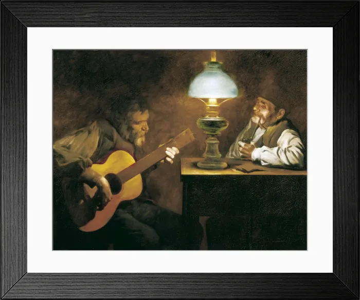 Framed Print : GRANER i ARRUFI, Llus (1863-1929). Light effect. Oil on canvas. AISA / Everett Collection**US SALES ONLY**