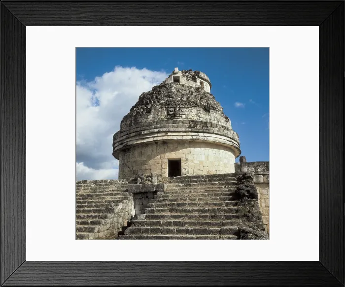 Framed Print : El Caracol. 11th-13th c. MEXICO. YUCATN. Chichn Itz. Tower used as an astronomical observatory (13 m. h.). Maya art. AISA / Everett Collection**US SALES ONLY** Framed Print : El Caracol. 11th-13th c. MEXICO. YUCATN. Chichn Itz. Tower used as an astronomical observatory (13 m. h.). Maya art. AISA / Everett Collection**US SALES ONLY**