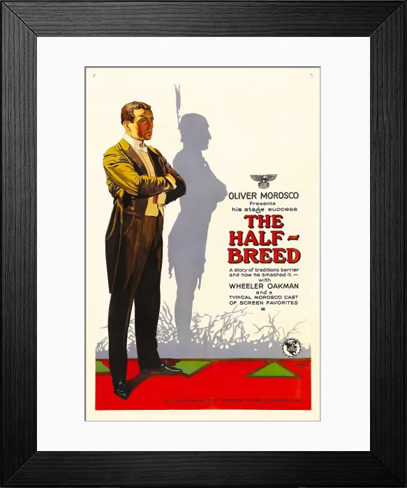 Framed Print : THE HALF BREED, Wheeler Oakman, 1922
