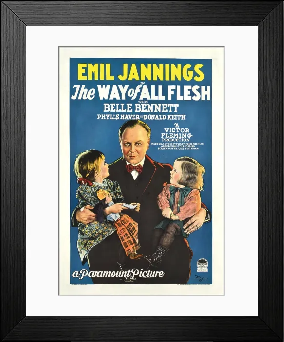 Framed Print : THE WAY OF ALL FLESH, center: Emil Jannings, 1927 Framed Print : THE WAY OF ALL FLESH, center: Emil Jannings, 1927