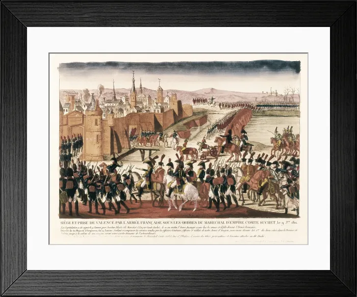 Framed Print : Spain. Peninsular War (1808-1814). Siege and conquest of Valencia (9th February 1812). Engraving. FRANCE. Paris. National Library. AISA / Everett Collection**US SALES ONLY**