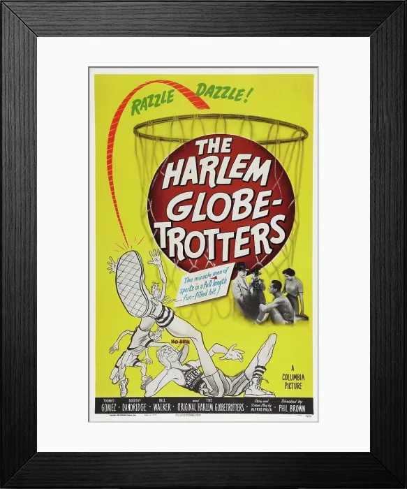Framed Print : THE HARLEM GLOBETROTTERS, center right: Dorothy Dandridge, center second from right: Billy Brown, 1951