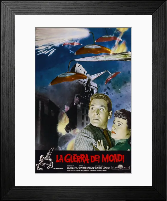 Framed Print : THE WAR OF THE WORLDS, left to right: Gene Barry, Ann Robinson, 1953