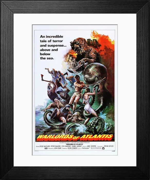 Framed Print : WARLORDS OF ATLANTIS, (aka WARLORDS OF THE DEEP), US poster art, 1978. Columbia / courtesy Everett Collection Framed Print : WARLORDS OF ATLANTIS, (aka WARLORDS OF THE DEEP), US poster art, 1978. Columbia / courtesy Everett Collection