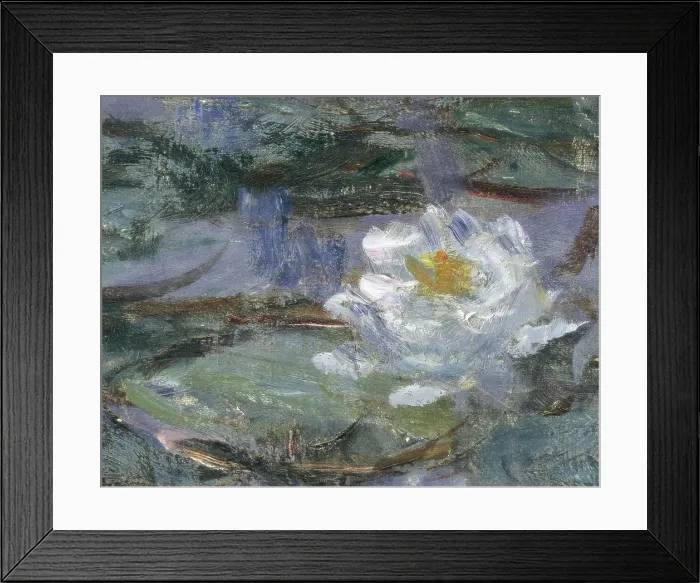 Framed Print : MONET, Claude (1840-1926). Blue Waterlilies. 1916-1919. Detail. Waterlily. Impressionism. Oil on canvas. FRANCE. Paris. Muse d'Orsay (Orsay Museum) Framed Print : MONET, Claude (1840-1926). Blue Waterlilies. 1916-1919. Detail. Waterlily. Impressionism. Oil on canvas. FRANCE. Paris. Muse d'Orsay (Orsay Museum)