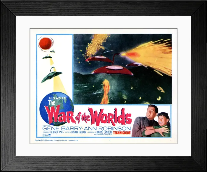 Framed Print : THE WAR OF THE WORLDS, Gene Barry, Anne Robinson, 1953