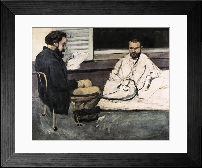 Framed Print : CEZANNE, Paul (1839-1906). Paul Alexis Reading a Manuscript to Emile Zola. 1869-1870. Post-Impressionism. Oil on canvas. BRAZIL. Sao Paulo. Sao Paulo Museum of Art Framed Print : CEZANNE, Paul (1839-1906). Paul Alexis Reading a Manuscript to Emile Zola. 1869-1870. Post-Impressionism. Oil on canvas. BRAZIL. Sao Paulo. Sao Paulo Museum of Art
