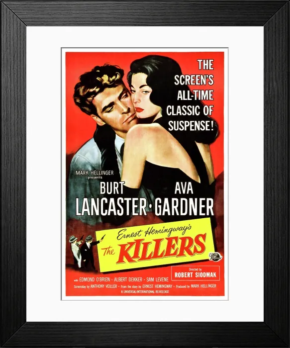 Framed Print : THE KILLERS, from left: Burt Lancaster, Ava Gardner, 1946 Framed Print : THE KILLERS, from left: Burt Lancaster, Ava Gardner, 1946