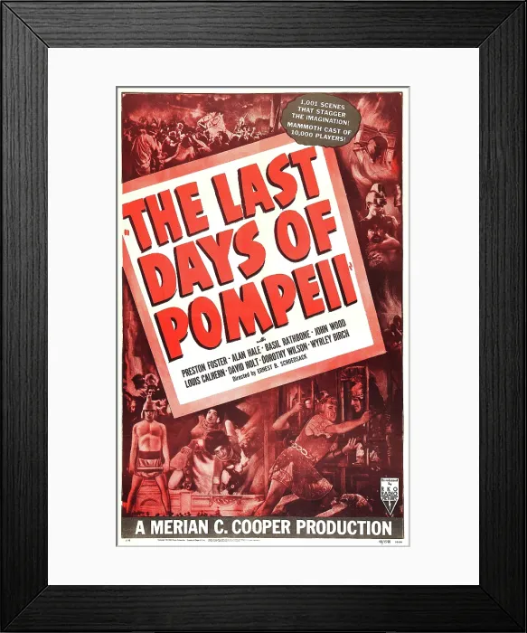 Framed Print : THE LAST DAYS OF POMPEII, US poster art, 1935 Framed Print : THE LAST DAYS OF POMPEII, US poster art, 1935