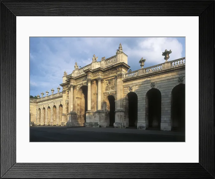 Framed Print : FRANCE. LORRAINE. MEURTHE-ET-MOSELLE. Nancy. Arc de Triomphe (1757) by Emmnauel Her. AISA / Everett Collection**US SALES ONLY**