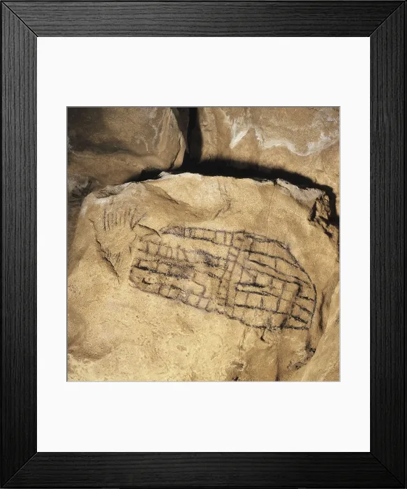 Framed Print : SPAIN. Santillana de Mar. Altamira Caves. Bison. Upper Paleolithic. Magdalenian. Cave. AISA / Everett Collection**US SALES ONLY**
